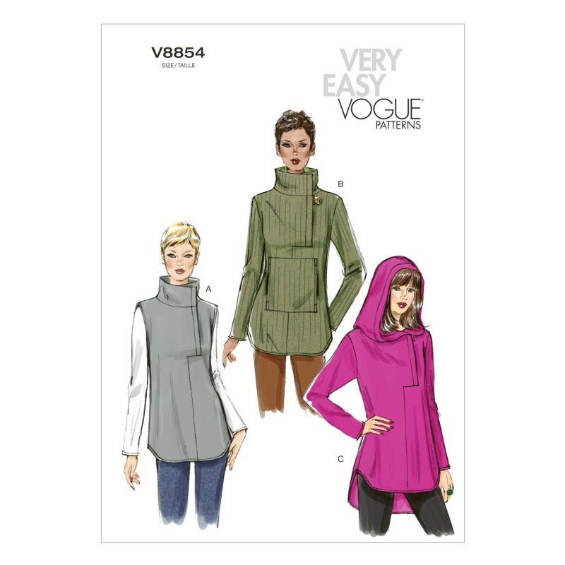 Vogue Sewing Pattern V8854 Women's Misses' Tunic