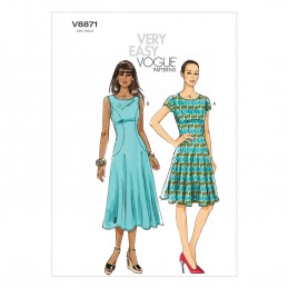 Vogue Sewing Pattern V8871 Women's Flared Dress