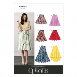 Vogue Sewing Pattern V8882 Women's Flared Skirt
