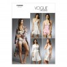 Vogue Sewing Pattern V8888 Women's Robe Slip Camisole And Underwear