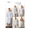 Vogue Sewing Pattern V8964 Men's Robe Top Shorts And Trousers Pyjamas