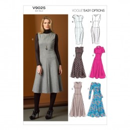 Vogue Sewing Pattern V9025 Women's Petite Dress In Various Styles