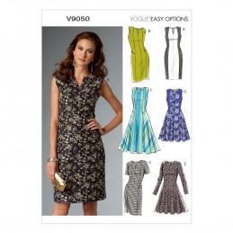 Vogue Sewing Pattern V9050 Women's Lined Close Fitting Petite Dress