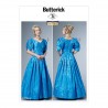 Butterick Sewing Pattern 6501 Misses'Dress With Ruffle Variations