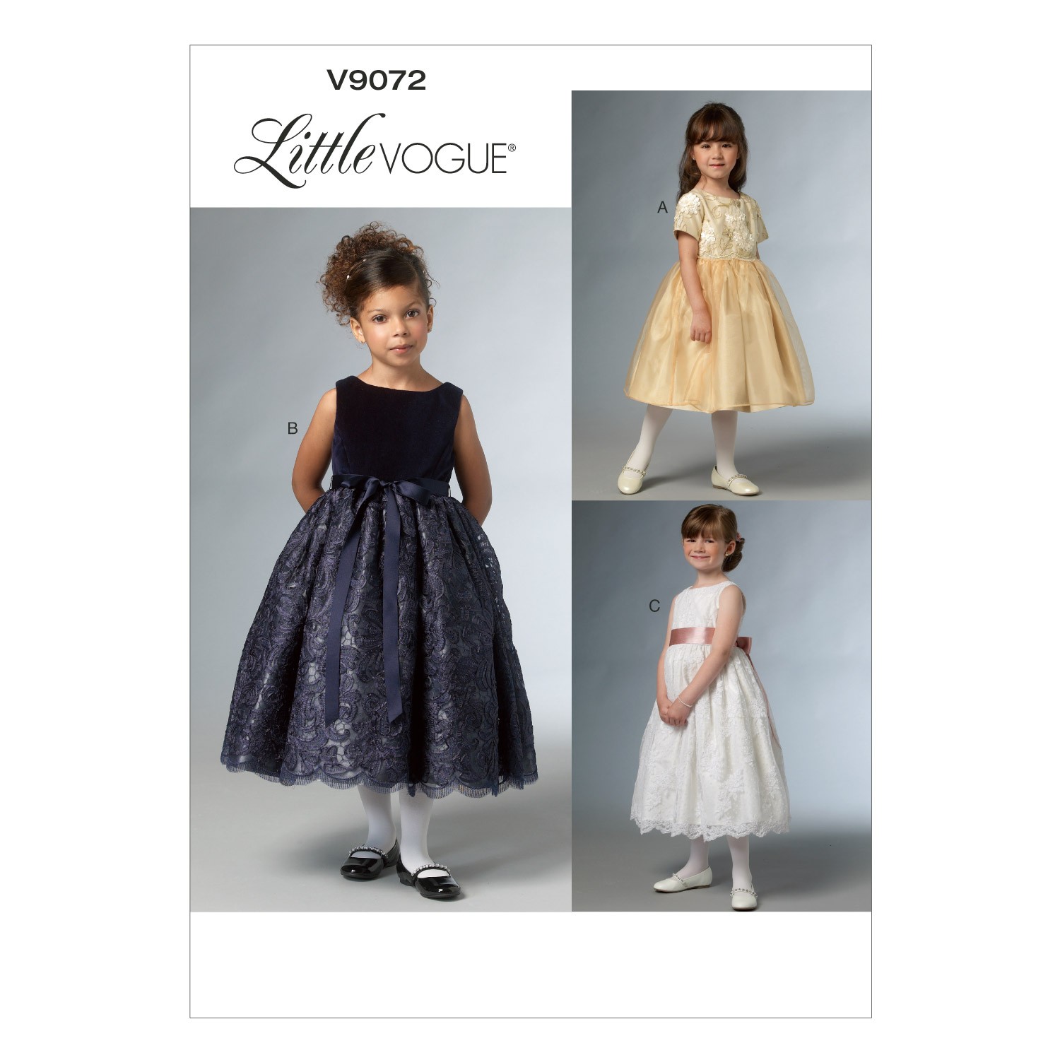 Vogue Sewing Pattern V9072 Children's Little Girls Special Occasion Dress