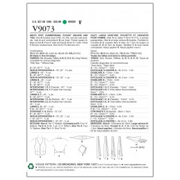 Vogue Sewing Pattern V9073 Men's Vest Cummerbund Pocket Square & Ties