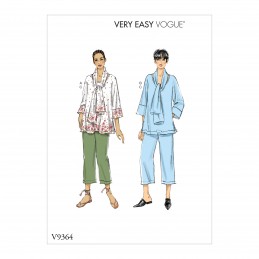 Vogue Sewing Pattern V9367 Women's Top Scarf And Trousers