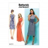 Butterick Sewing Pattern 6552 Misses' Dress with lace front detail.