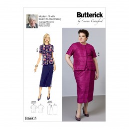 Butterick Sewing Pattern 6605 Misses' and Women's Blouse and Wrap Skirt