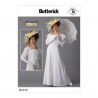 Butterick Sewing Pattern 6610 Misses' Vintage Period Dress and Hat