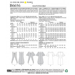 Butterick Sewing Pattern 6608 Misses' Fitted Dress with Frilly Chiffon