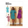 Butterick Sewing Pattern 6656 Misses' Fitted Dress with Frilly Chiffon