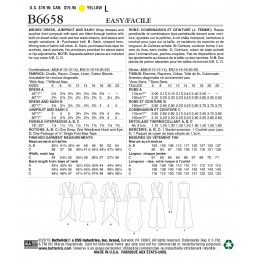 Butterick Sewing Pattern 6658 Misses' Dress or Jumpsuit with Sash
