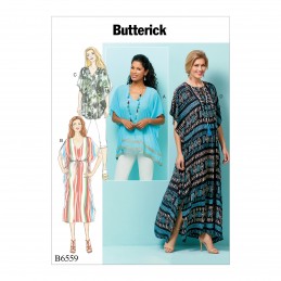 Butterick Sewing Pattern 6559 Women's Loose Fitting Tunic and Dress