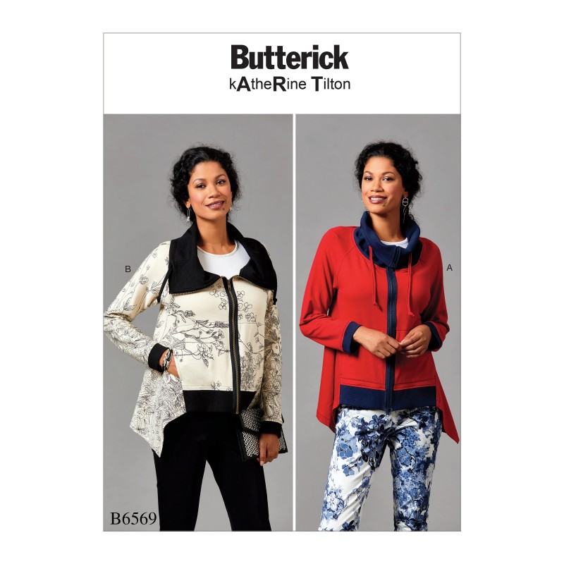 Butterick Sewing Pattern 6569 Misses' Loose Fitting Jacket With Drawstrings