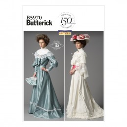 Butterick Sewing Pattern 5970 Misses' Vintage Retro Victorian Dress Costume
