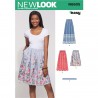 New Look Sewing Pattern 6605 Women's Soft Pleated Loose-Fitting Skirt
