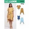 New Look Sewing Pattern 6609 Women's Simple Easy Flowing Loose-Fitting Dress