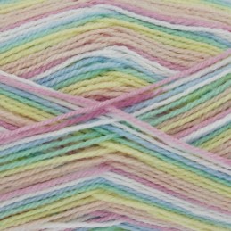 King Cole Big Value 4Ply Print Wool Yarn 100% Premium Acrylic Weight 100g Rainbow