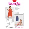 Burda Sewing Pattern 9652 Style Babies Toddlers Summer Jumpsuit