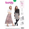 Burda Sewing Pattern 6357 Style Misses' Slip on Skirt Summer Wear