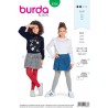 Burda Sewing Pattern 9336 Style Child's Hip Yoke and Gathered Skirt