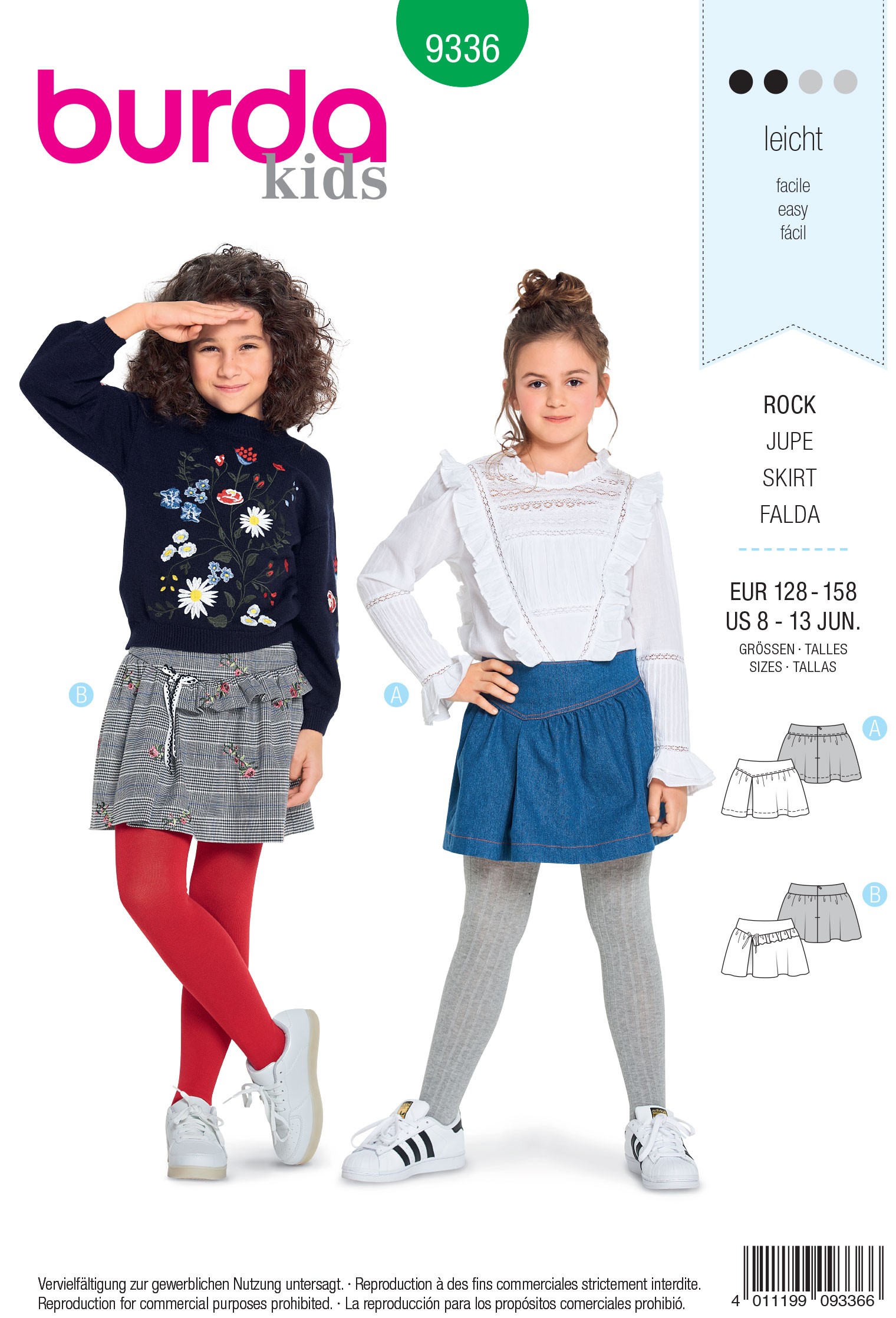 Burda Kids Boys Shirts Trousers Fabric Sewing Pattern 9436