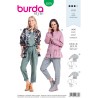 Burda Sewing Pattern 6379 Style Misses' Blousons With Drawstring Waist