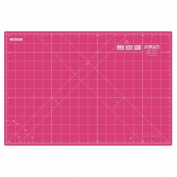 Pink Olfa Coloured Cutting Mat Double Sided Imperial & Metric Self Heal 17" x 11"