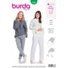 Burda Style Misses' Loose Fitting Feminine Collared Top Jumper Sewing Pattern 6366