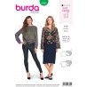 Burda Style Sewing Pattern 6355 Misses'  Open Blouse and Shirt