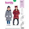 Burda Sewing Pattern 9334 Style Toddler's Winter Coat with Pockets