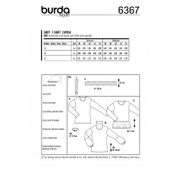 Burda Style Misses' Classic Plain Top Sewing Pattern 6367