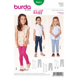 Burda Style Children's Leggings For All Occasions Sewing Pattern 9415