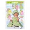 Butterick Sewing Pattern 5624 Toddler Summer Outfits Dress Babygrow Trousers NBO