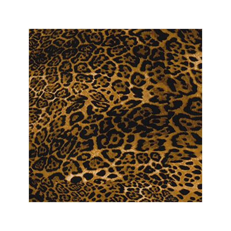 100% Cotton Poplin Fabric Rose & Hubble Leopard Or Lynx Animal Skin Print Safari