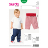 Burda Sewing Pattern 9359 Style Infant Simple Toddler's Waistband Trousers (L/C)