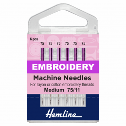 Fine 75/11 Hemline Embroidery Machine Needles Various Styles And Types