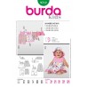 Burda Sewing Pattern 9712 Style Infant Toddlers Summer Dress and Outfit