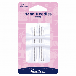 Hemline Beading Hand Sewing Needles Size 10-15
