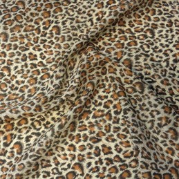 Polycotton Fabric Animal Print Cheetah Hyena