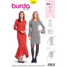 Burda Sewing Pattern 6364 Woman's Dress Side Godets Mermaid Style