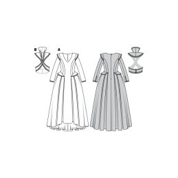 Burda Sewing Pattern 2768 Historical Hooped Skirt 1848 Fancy Dress Costumes