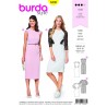 Burda Sewing Pattern 6438 Woman's Figure Fitted Formal Office Dress