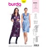 Burda Sewing Pattern 6384 Style Woman's Feminine Wrap Dress
