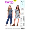 Burda Sewing Pattern 9345 Style Children's Girls Casual Summer Jumpsuit