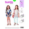 Burda Sewing Pattern 9340 Style Children's Girls Casual Summer Poncho