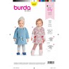 Burda Sewing Pattern 9327 Style Infant Girls Baby's Comfortable Dress
