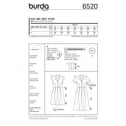 Burda 6496 Misses' High Waist Dress