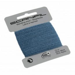 109 Steel Blue Scanfil Mending Darning Wool Repair Thread